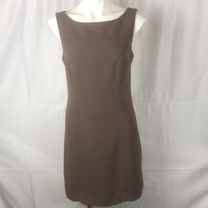 INC brown sleeveless midi dress Size 8
